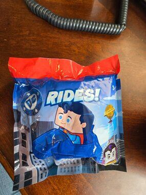 Wendy’s DC Comics Superman Toy Sealed Kids Meal Figure Collectible NEW Rides